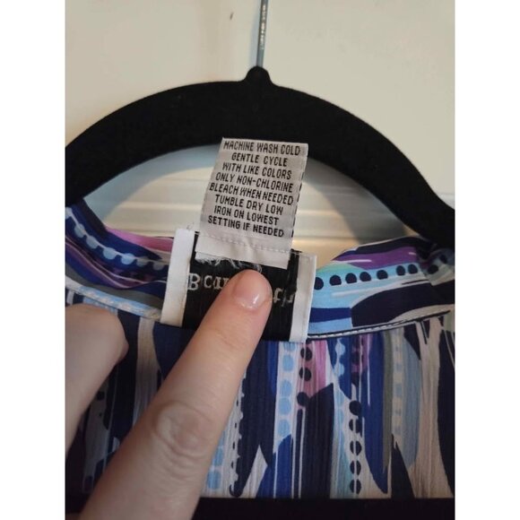 Vintage Bon Worth button down women's blouse XL - Picture 5 of 7